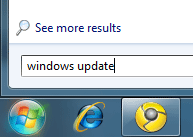 Windows 7 Start, Search Box